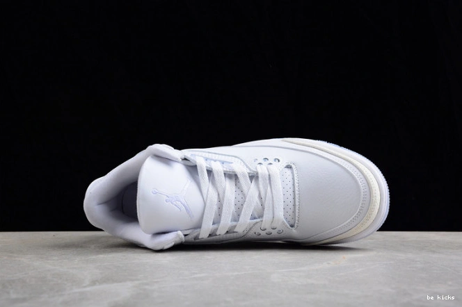 Reps retro white triple 3 136064-111 jordan air 0502